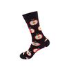 1pair Combed Cotton Fashion Hip Hop Man Woman Socks Harajuku Fruit Skateboard Oil Painting Animal Happy Socks Funny Sokken