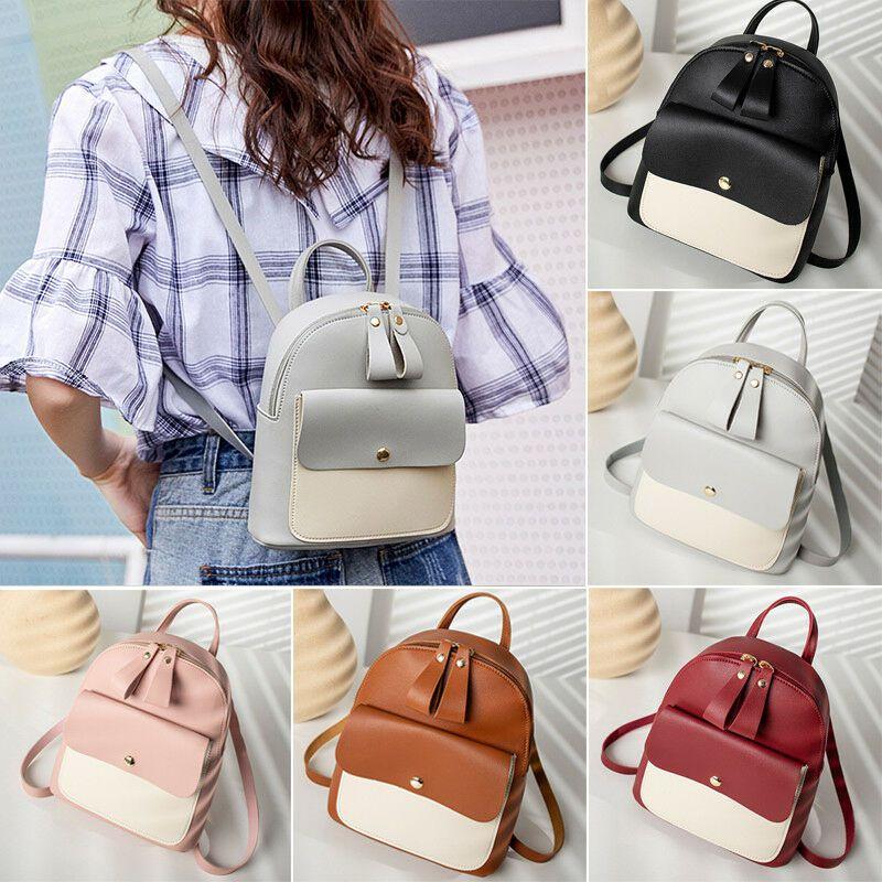Sophisticated Mini Rucksack Handbag For Women And Girls In Soft Pu Leather
