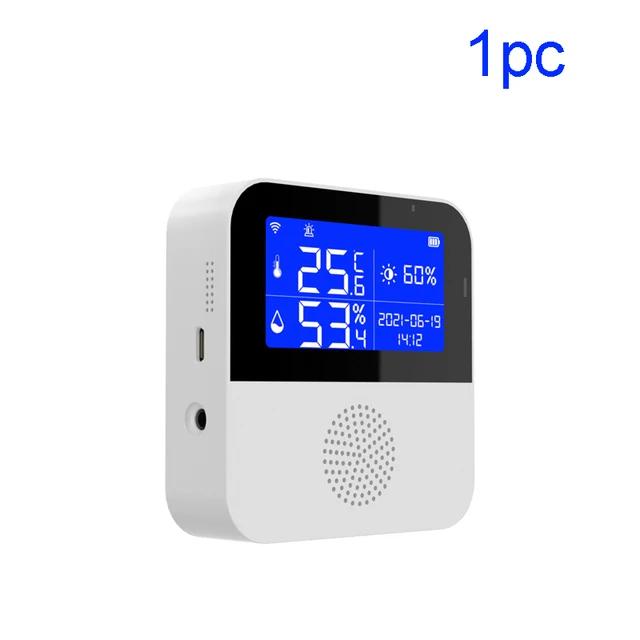 Tuya Smart WiFi Temperature Humidity Sensor LCD Display Devices Indoor Outdoor Thermometer Hygrometer Meter Supports Alexa