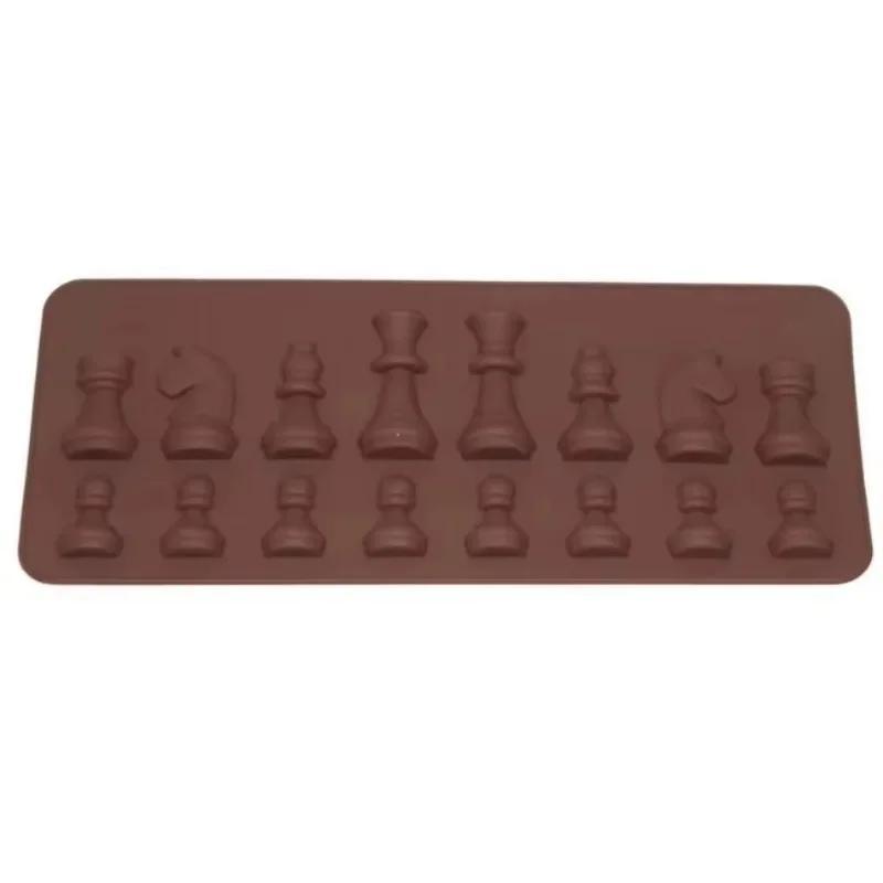 Chess Shaped Chocolate Molds Ice Cube Mould Handmade Creative Baking Mould Silicone Mold Cake Decorating Tools Accessories