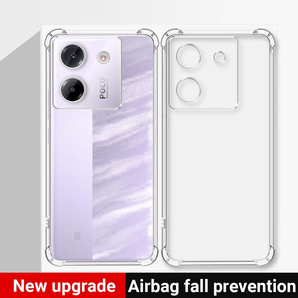 Для Xiaomi Poco M7 Pro M7Pro Чехол Прозрачный Силиконовый Мягкий Чехол Для Телефона PocoM7Pro M 7 5G Funda Прозрачный Ударопрочный Чехол Подушки Безопасности