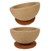 Cat Scratching Board Bowl Multifunction 2 In 1 Sisal Cat Scratcher Lounge Bed For Kitten