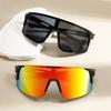 Мужские спортивные очки большого размера, облегающие, с защитой от УФ-лучей, солнцезащитные очки для езды, женские зеркальные защитные очки для активного отдыха, для велоспорта