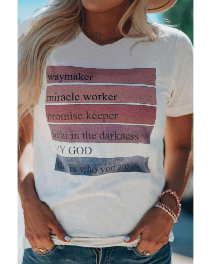 Azura Exchange Футболка с графическим принтом и круглым вырезом