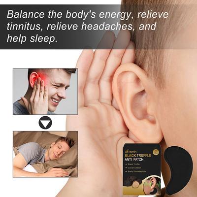 7 шт., расслабляющий пластырь для ушей, портативный пластырь для лечения шума в ушах, предотвращает рвоту, улучшает слух, против головной боли, пластырь для звона в ушах