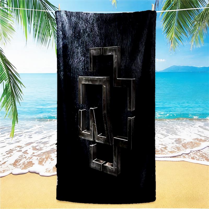 1pc Neon Symbol Background beach towel,quick drying absorbent beach towel,outdoor sports swimming beach towel,Soft and comfortable Y73066