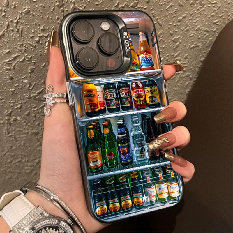 Чехол для телефона с рисунком ледяного сундука и напитков для iPhone 16 15 14 13 12 11 17 Air Pro Max 16 Plus 7 8 Plus X XR XS Max Задняя крышка