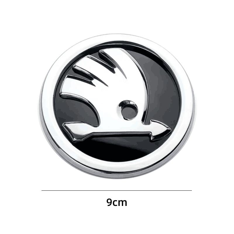 Car Sticker 80mm 90mm ABS Emblem For Skoda Fabia 1 2 Octavia a7 RS Superb Rapid Yeti Karoq Vision Car Head Front Rear Boot Tailg
