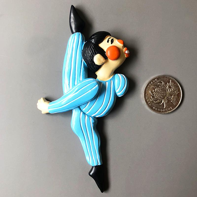 Nordic ins паста для холодильника забавные 3D магниты на холодильник мультфильм балет кукла магнитный танец мальчик девочка холодильники украшение дома