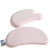 A-Grade Baby Silicone Crescent Pillow Infants Toddlers Kids Washable Boil-Safe Teething Safe Cotton Cover