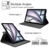 Coque de Protection - BOOLING - iPad Air 11 Pouces M2/M3/M4 - Etui Rotatif Violet - Verre Trempé - Cuir Synthétique