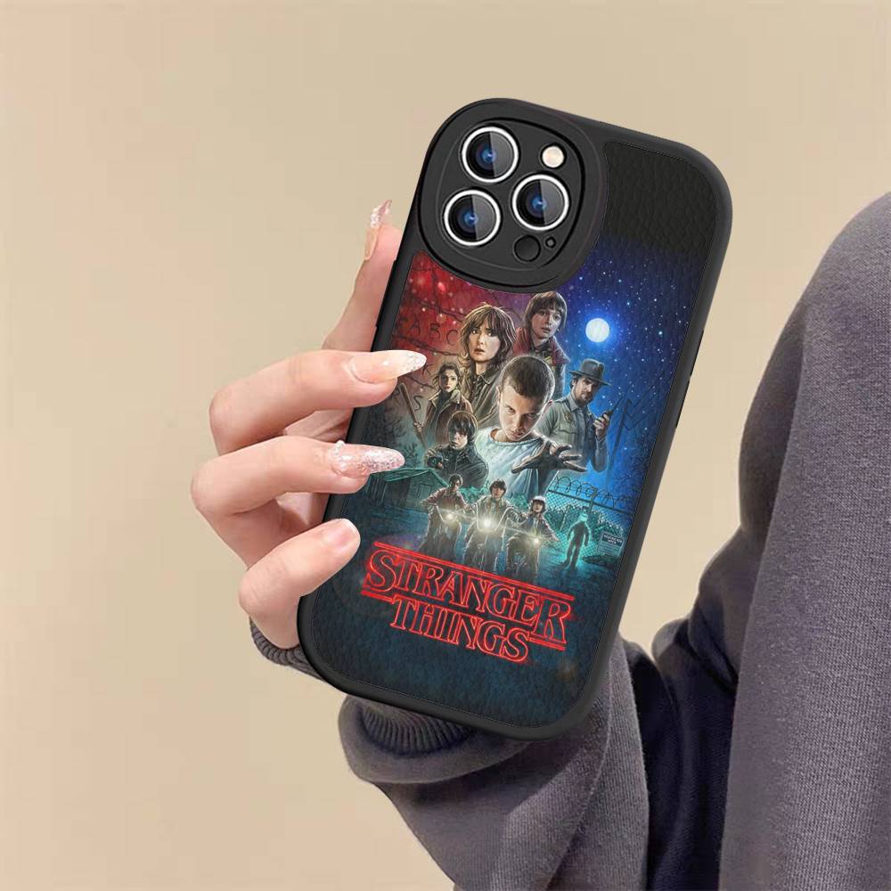 Горячий S-Stranger T-Things Кожаный Чехол Для Телефона Для IPhone 15 14 13 Pro Max 12 11 16 Plus Чехол Для Телефона