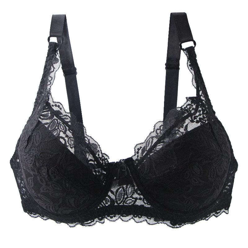 Exclusive for Hot-selling Sexy Gathering Bras, Lace D Cup Bras, Large Size Adjustment Underwear