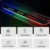 Акриловая USB-подсветка с движущимися светодиодами, приветственная накладка на педаль, накладка на порог двери, световая дорожка для Mazda CX5 CX-5, Автоаксессуары