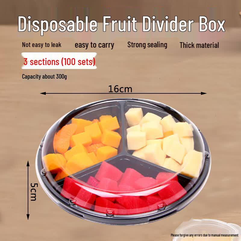 Homeglen Disposable Partitioned Food Containers