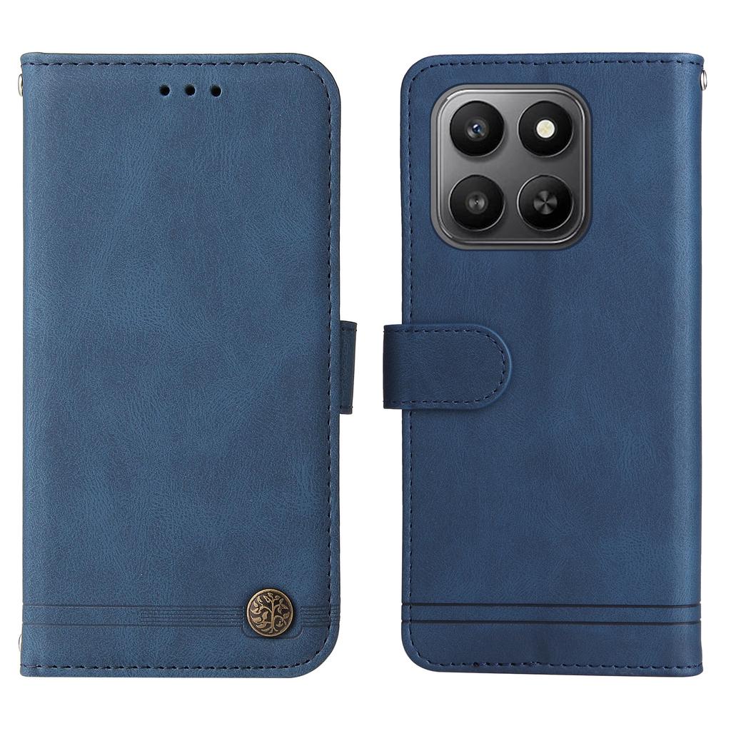 For Honor 400 Smart Leather Wallet Cases Skin Touch Phone Cover Stand with Strap