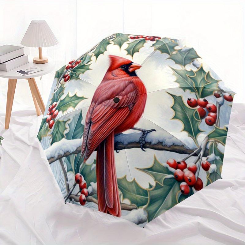 Holiday Donkey Decorative Automatic Folding Umbrella Festive Design With 8 Ribs Lightweight Retractable Compact For Outdoor Travel Giftst157