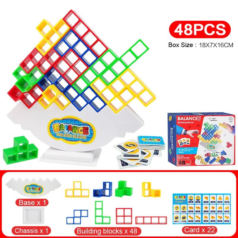 Игра-балансир Tetra Tower, stacking blocks, настольные игры для семьи, вечеринок, путешествий, детей и взрослых, строительные блоки для команды, игрушка