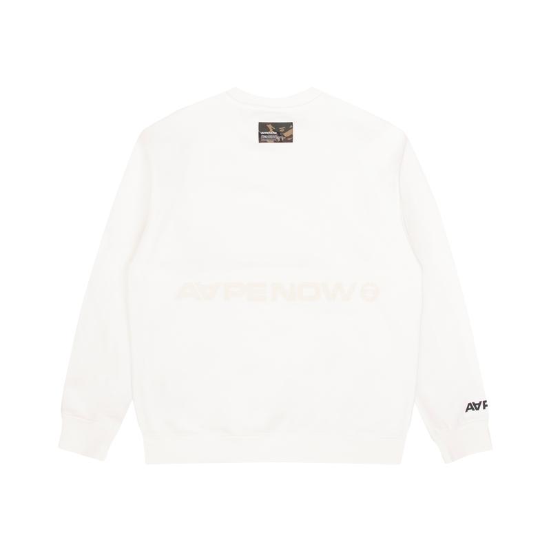 Aape By *A Bathing APE® Ape Head Patch Crew neck Sweatshirt AAPSWM3897XXJ