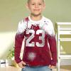 Spring and Autumn Round Neck 3D Football Printed Top Fashionable Casual Long Sleeved Children's Boy T-shirts