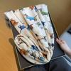 Cotton Linen Shawls Cute Warm Scarves Comfortable Cartoon Pattern Scarf