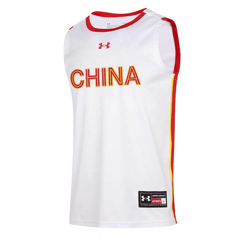 Under Armour Свободный дышащий круглый вырез баскетбольная майка мужская топы белый 21600112-100
