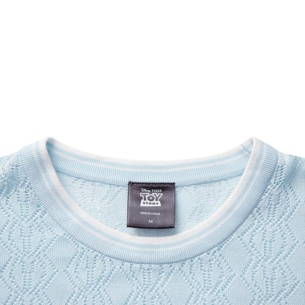 Li Ning X Disney Toy Story Series Retro Casual Simple Versatile Comfortable Breathable Loose Knit Short Sleeve T-Shirt Women T-Shirts AMBV070-1