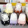 Cartoon Print Large Capacity Student Backpack for School