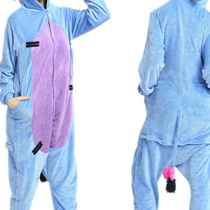 Детская фланелевая пижама с капюшоном и изображением животных: Милый комбинезон с мультяшным принтом на осень и зиму