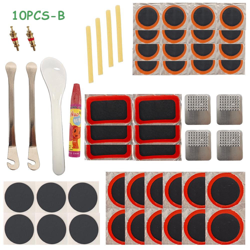 Mountain Bike Tire Repair Kit  Bicycle Puncture Repair Set with Glue, Patches, Tire Levers  Cycling Maintenance Tools