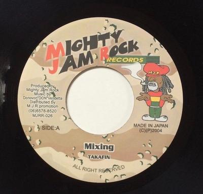 7-дюймовая пластинка TAKAFIN - Mixing MJRR026 Mighty Jam Rock 2004 Япония Регги, Ска и Даб Б/У