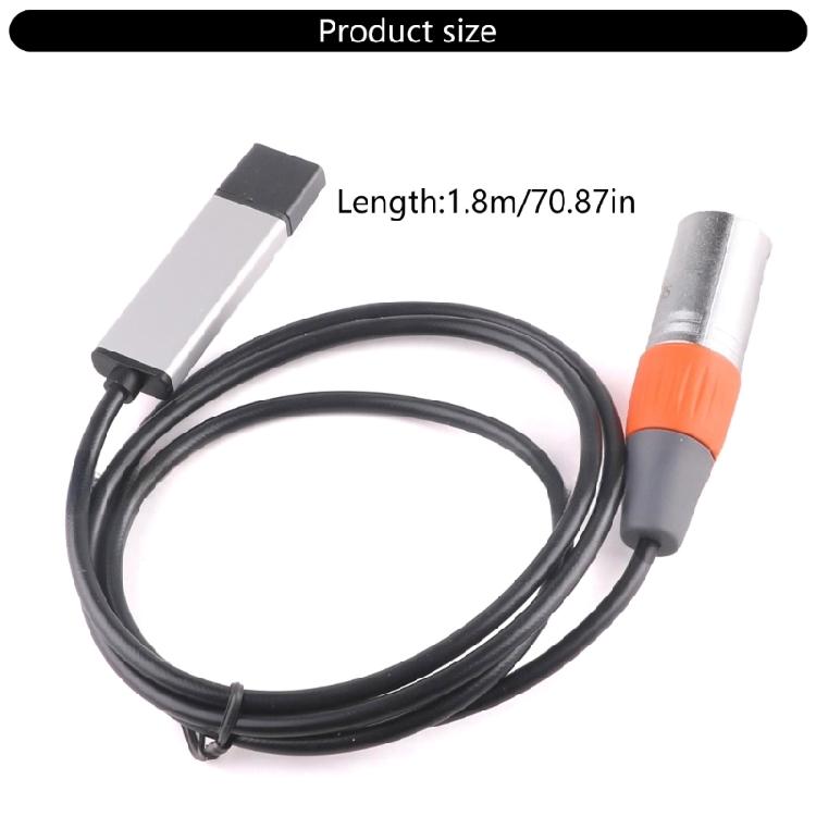 Соединительный кабель USB на RS485, 3 контакта, с поддержкой управления QLC, для музыкальных исполнителей и управления освещением на выставках