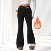 Winter Stretch Fleece Flared Pants: High-Waisted, Slimming, Hip-Lifting, Warm, Casual, Versatile for Outdoor Activities