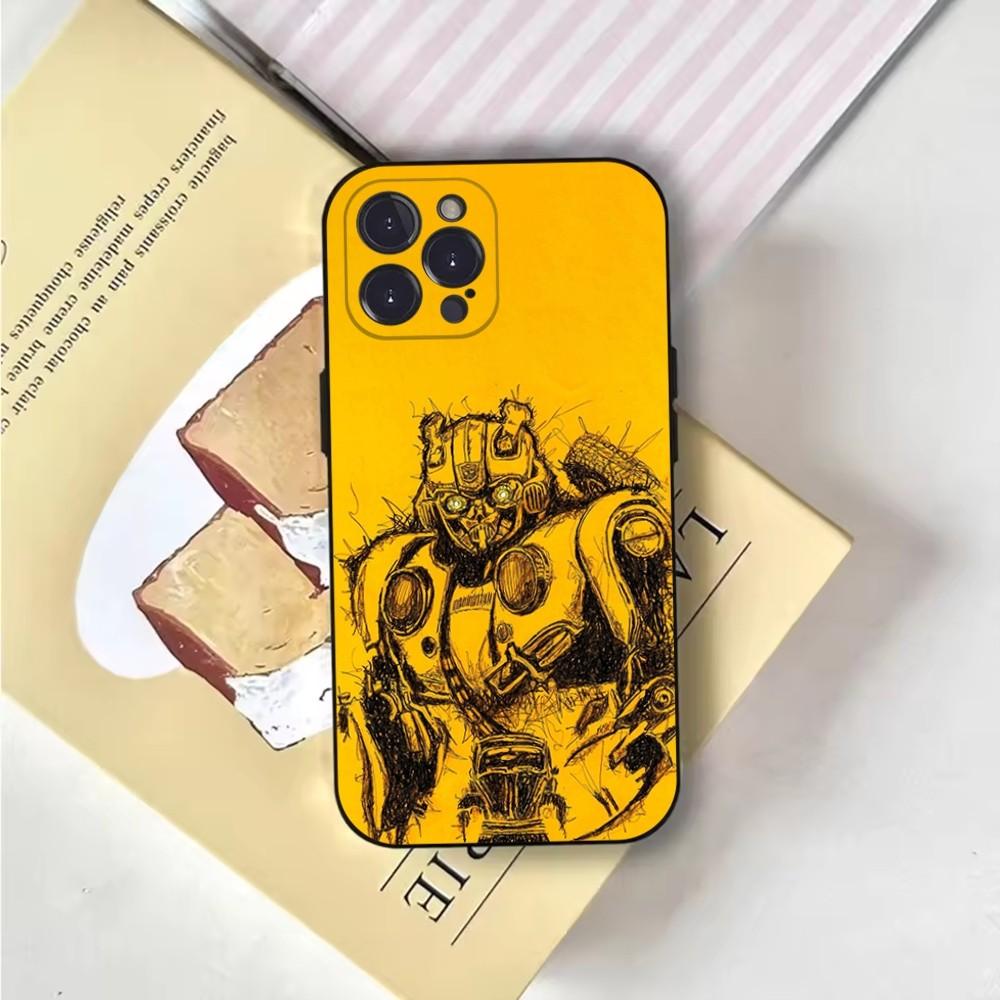 Крутой чехол для телефона T-Transformers Чехол для телефона для iPhone 16,15,14,13,12,11,Pro,X,XS,Max,XR,Plus,Mini Мягкий черный чехол