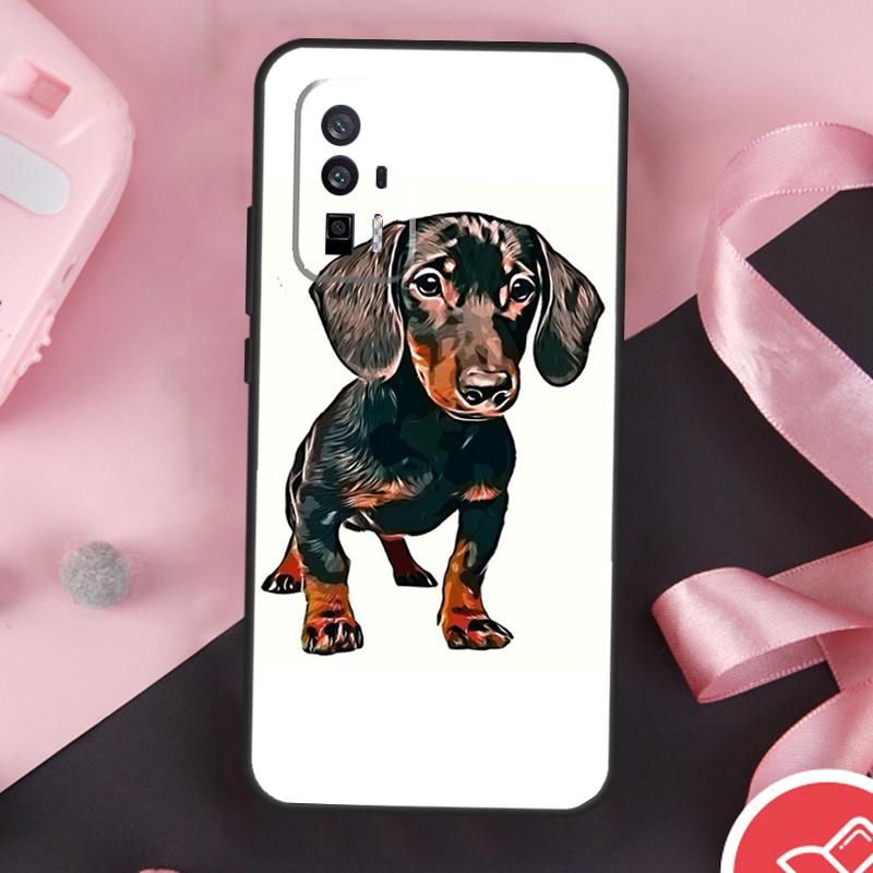 Чехол для телефона POCO F6 X6 X3 X5 M6 Pro F3 F5 M5s Xiaomi 14 Ultra 13 12 Lite 11T 12T 13T Pro с изображением таксы