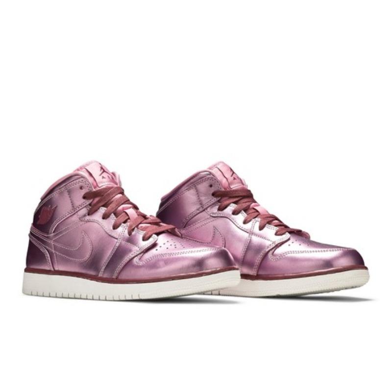 Женские кроссовки Air Jordan 1 Mid SE Pink Rose AV5174-640