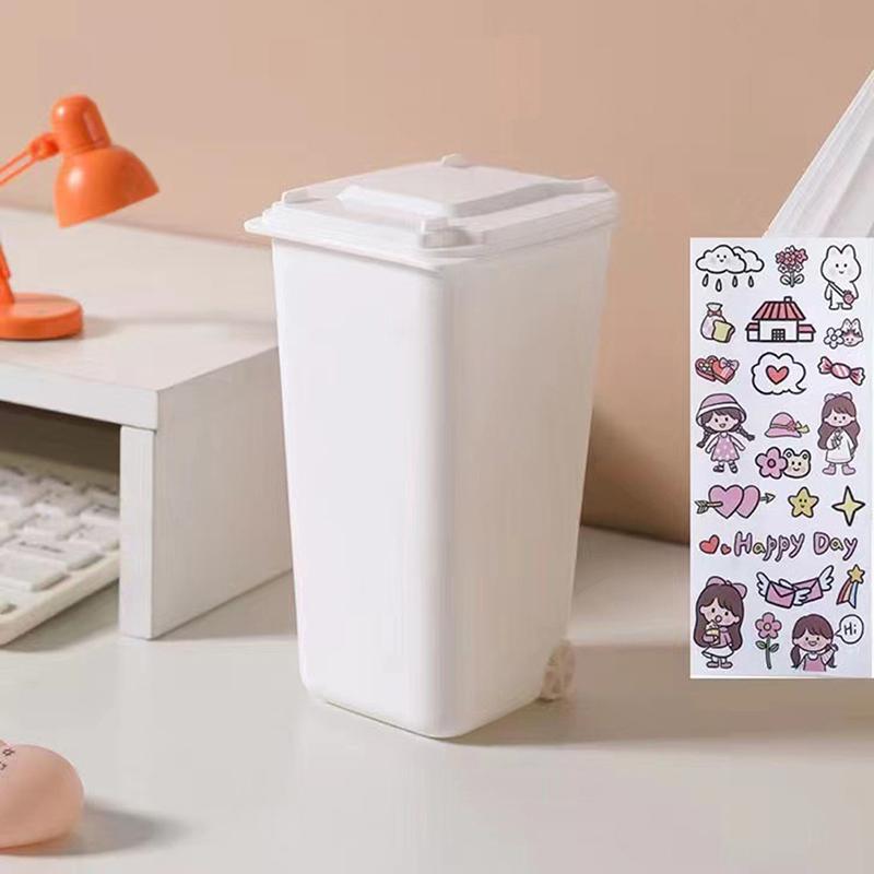 Мини настольный мусорный бак 4 цвета ящик для хранения мусора гостиная журнальный столик крышка