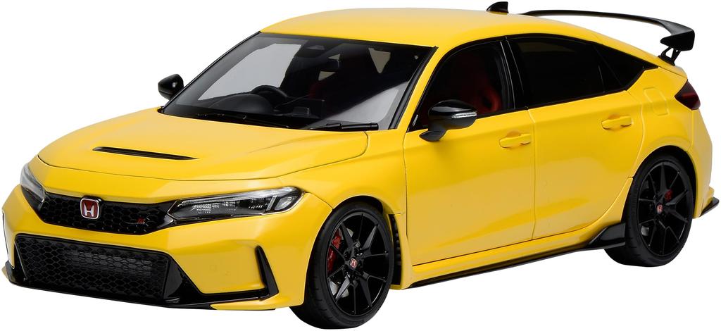 FREESTYLE MOTORHELIX Масштабная модель Honda Civic Type R FL5 Солнечно-желтый Готовая модель 1/18 M85306-18