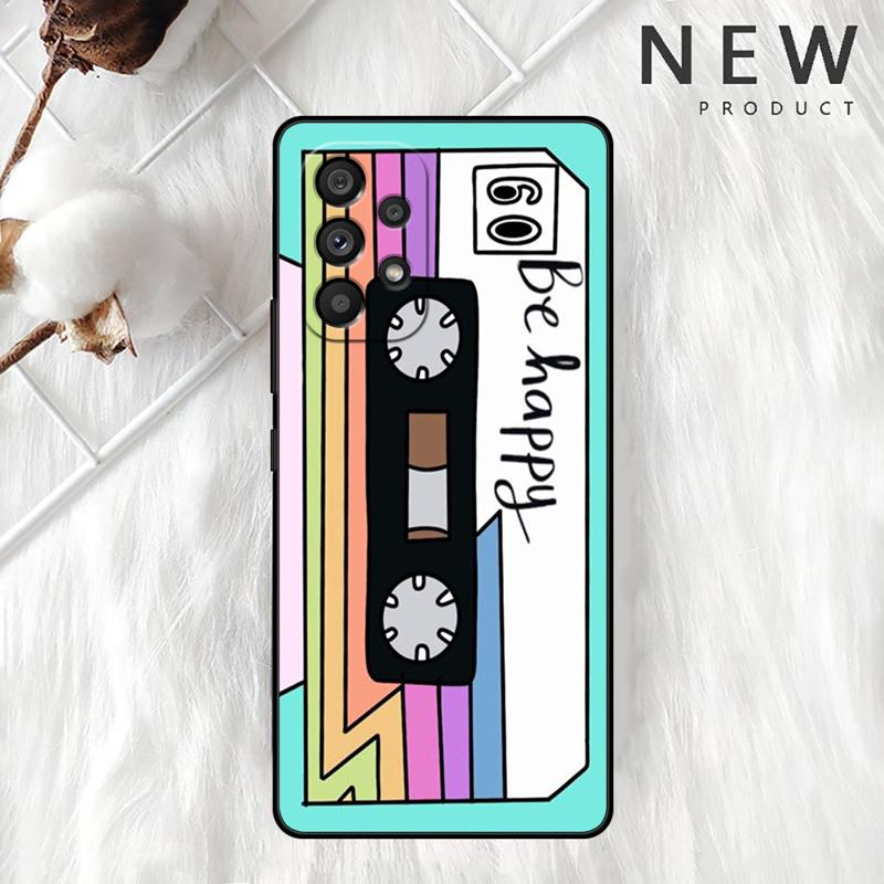 Чехол-аудиокассета Mixtape Vintage Magnetic Tape Cassette для Samsung Galaxy A54 A52 A14 5G A53 A12 A13 A71 A23 A34 A33 A21s