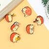 Zinc Zinc Alloy Personality Backpack Decoration Enamel Badge Cartoon Hedgehog Brooch Musician Audience Pin
