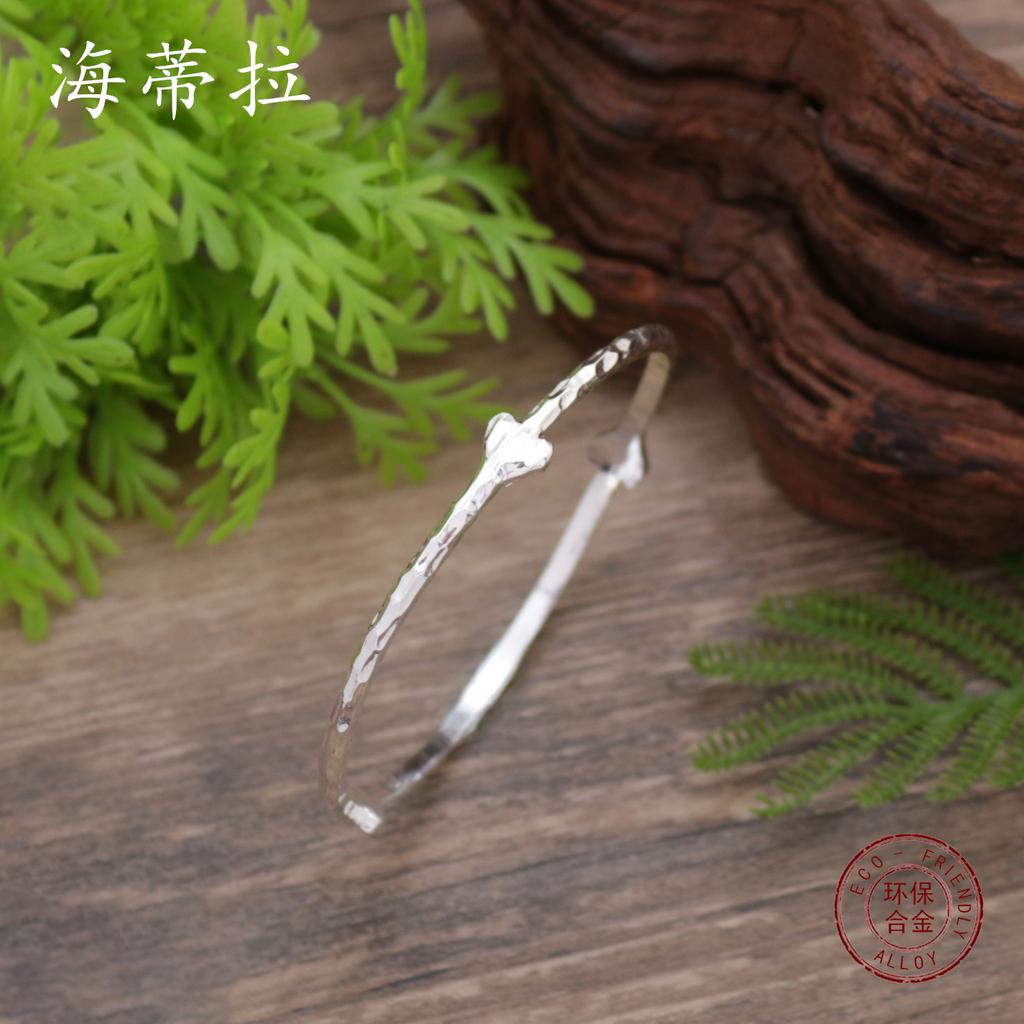 Новый браслет-хлопок, женский модный браслет-сердце с передовым чувством