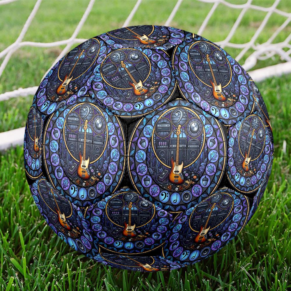 Music Nature Harmony Round Football Size 5 Adult Ball Suitable for Training Matches and Outdoor Team.