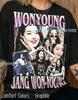 Футболка Jang Won-Young Ive Comfort Colors®, Графическая футболка K-pop айдола и знаменитости, Подарок для фаната поп-культуры, Винтажная эстетичная футболка Wonyoung