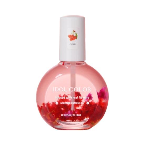 Nail Oil with Dried Flower Extracts Nourishing Moisturizing Treatment for Stronger Nails Floral Fragrance Gel Polish Nail Care Oil for Manicure