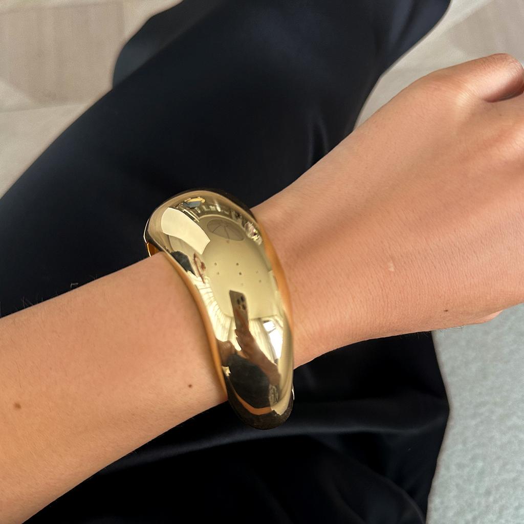 Модные металлические весенние браслеты золотого и серебряного цвета, винтажный геометрический повседневный стиль, нестандартный браслет для женщин, ювелирные изделия