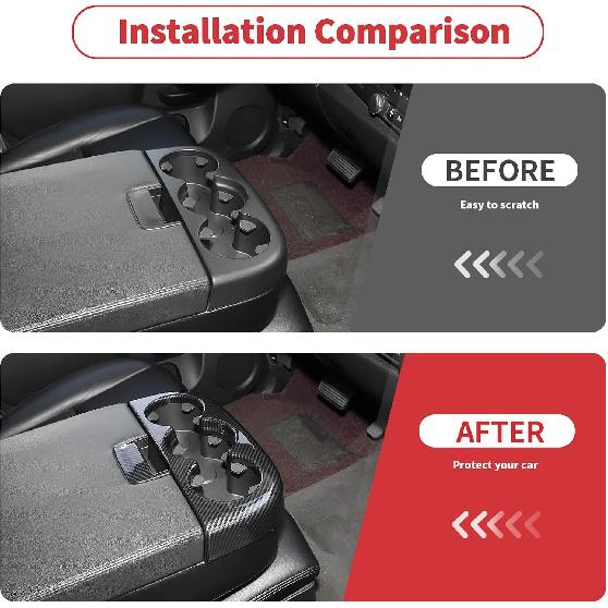 Linskip Center Console Cup Holder Cover Compatible with 2007-2013 Chevy Avalanche Silverado Suburban Tahoe & GMC Yukon/Sierra Jump Seat, Cup Holder