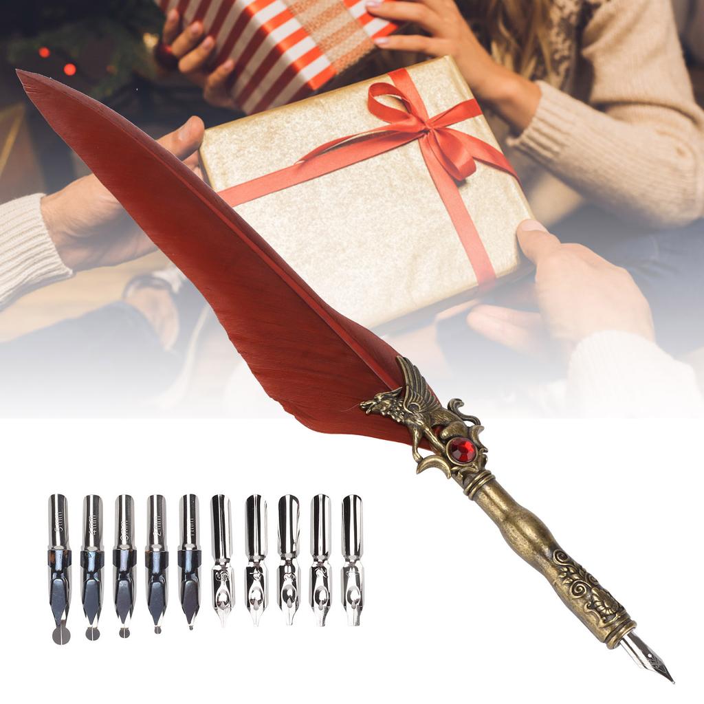 Ручка Craft Ретро Резной Карандаш Из Нержавеющей Стали Для Украшения Подарочного Стола