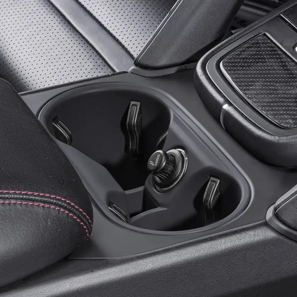 Силиконовый автомобильный центральный консольный органайзер для хранения подстаканников черный красный аксессуары модификация для Porsche Cayenne 2024 2025