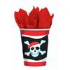 Pirate Skull And Crossbones Party Cups (Pack Of 8)