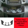Углеродное волокно Автомобильный центр Панель управления Руль Декоративная крышка Наклейка Наклейка для Toyota RAV4 Внутренняя часть автомобиля